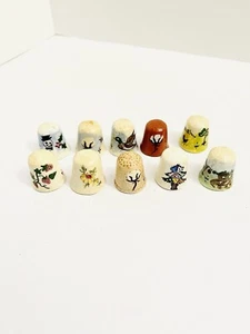 10 Thimbles Bisque State Of Tennessee Southern South Heirloom Thimble Cotton - Picture 1 of 16