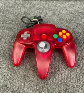 Mando Retro Nintendo 🎮 N64 Rojo Transparente OEM - Stick Apretado - Probado - Imagen 1 de 14