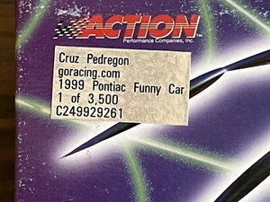 1999 Cruz Pedregon 1/24 Black Widow Funny Car Box And Sleeve Have Minor Ware - Bild 1 von 14