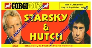 Corgi Starsky and Hutch Poster Advert Shop Sign Leaflet from 1977 - Picture 1 of 1