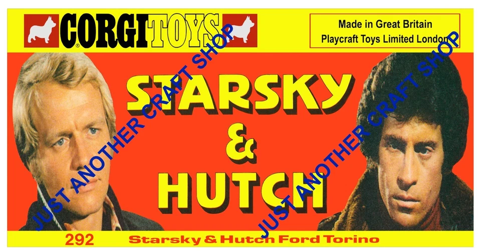 Corgi Starsky and Hutch Poster Advert Shop Sign Leaflet from 1977 - Image 1 of 1