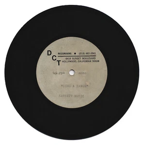 ACETATE unknown 45 RPM🔊 "DIME A DANCE" Garrett Music. DCT Recorders, Hollywood - Picture 1 of 2