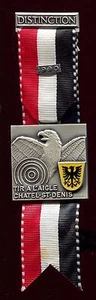 médaille . Distinction. Tir à l'Aigle . Chatel-St-Denis . Suisse . 1990 - Imagen 1 de 1