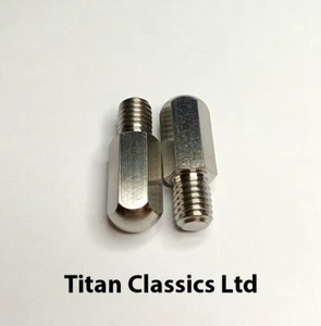 GSXR1000 2 x TITANIUM footpeg scratchers. Bank sensor bolts - Picture 1 of 3