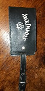 Jack Daniels Leather Travel Label Black 