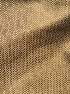 CLAREMONT Herringbone Silk Burnished Brass Gold Texture  2+ yards New - Picture 1 of 2