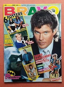 BRAVO - DAVID HASSELHOF ON COVER RARE GERMAN VINTAGE MAGAZINE 1989 COMPLETE - Picture 1 of 9