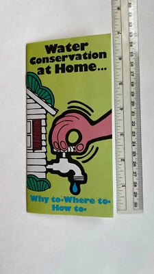 Vintage 1975 New York State DEC Water Conservation Pamphlet Amer Water Works - Image 1 of 4