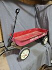 Vintage Radio Flyer 90 Red Pull Wagon Plastic Wheels Toy Child's Coaster Project