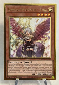 Yugioh! Familiar-Possessed - Lyna - MGED-EN013 - Premium Gold Rare - 1st Edition - Picture 1 of 6