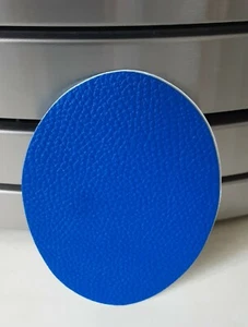 3er PACK BLAUE OVALE FLICKEN IN LEDEROPTIK REPARATUR AUFBÜGELN ODER AUFNÄHEN. TOP. - Bild 1 von 3