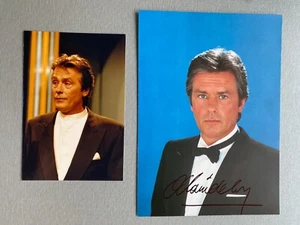 ALAIN DELON original signed Autogrammkarte 15 x21 Autogramm + Foto - Bild 1 von 1