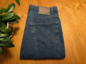 VINTAGE MADE IN USA LEVIS 550 RELAXED STRAIGHT DENIM BLUE JEANS 36 (38 X 30) EUC - Bild 1 von 12