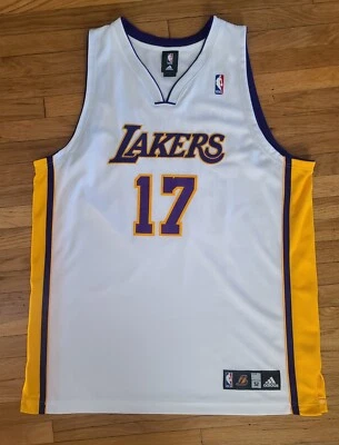 Camiseta Adidas Authentics NBA LA Lakers Gen 1 Talla 52 (XXL) Andrew Bynum #17 Nueva sin Etiquetas Foto 1 de 4