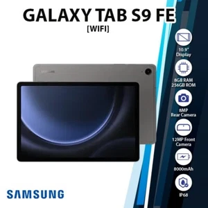 Samsung Galaxy Tab S9 FE Wi-Fi Android PC Tablet (Grey, 8GB+256GB, Octa Core) - Picture 1 of 6