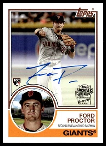 2023 Topps Archives Fan Favorites Autographs Ford Proctor Auto San Francisco - Picture 1 of 2