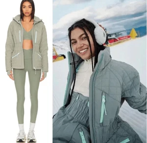 Chaqueta de esquí Free People FP Movement All Prepped M gris oliva salvia invierno nieve - Imagen 1 de 18