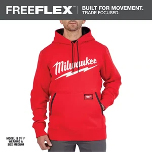 Felpa con cappuccio pullover manica lunga uomo media rossa media - Foto 1 di 12