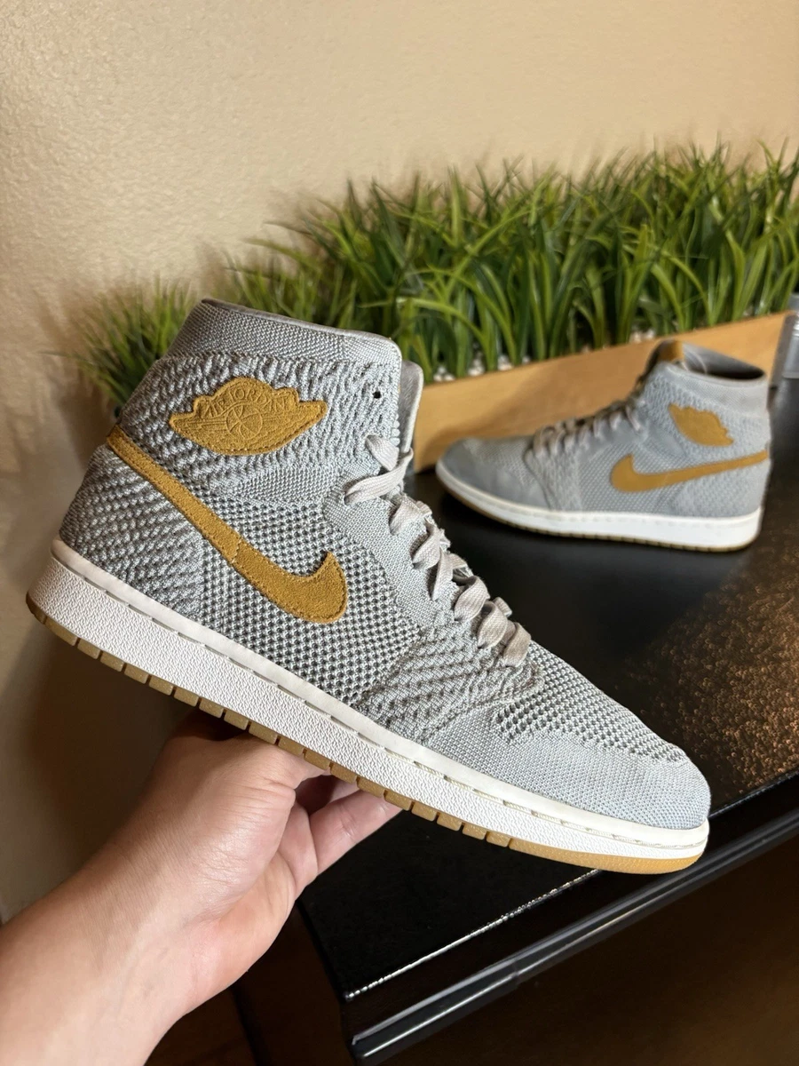 Jordan 1 Retro OG Flyknit High Wolf Grey for Sale | Authenticity