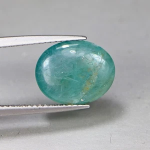 3.99 Cts Awww Grandidierite Oval Cabochon Bluish Green Loose Gemstone - Picture 1 of 6