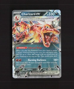Charizard ex 054/091 Paldean Fates Ultra Rare Holo Pokemon Card LP+ - Picture 1 of 10
