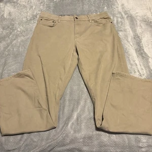 Jeans Izod Uomo 36x34 Marrone Vestibilità Regolare Ultraflex Cintura Denim - Foto 1 di 12