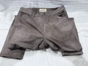 Free People Wildleder Skinny High Rise Hose Größe 30 - Bild 1 von 7