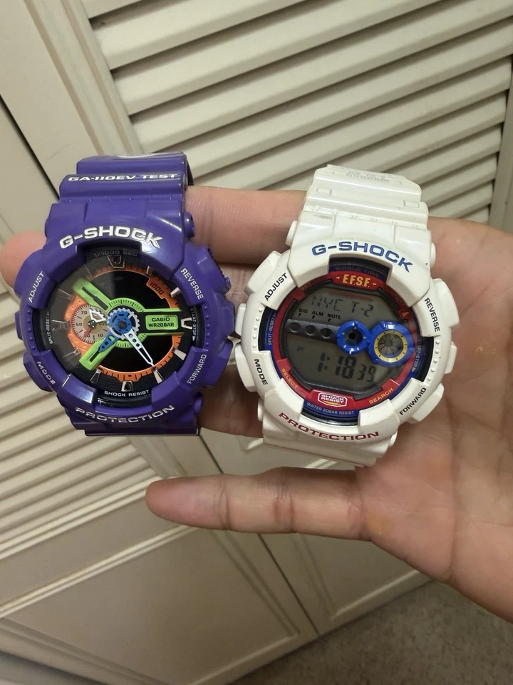 Usado GShock GD100RX78 Gundam & GA-110EV-6AJR Evangelion (sin batería) - Paquete Foto 1 de 4