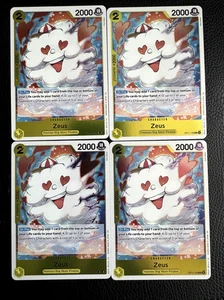 OP11-106 A Fist Of Divine Speed - Zeus Rare - English Playset X4 - Bild 1 von 1