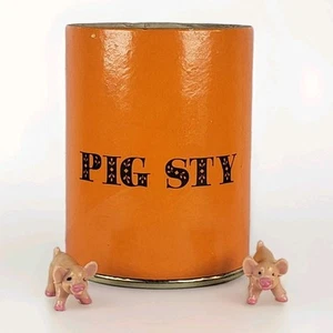 1977 Vintage PIG MANIA Dice Game Pigs, Pigsty Repalcement Pieces Cup & Pigs - Picture 1 of 5