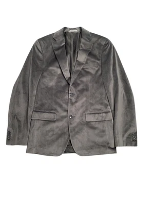 Alfani Men's Slim Fit Solid Velvet Sport Coat Blazer Grey 38R - Image 1 of 2
