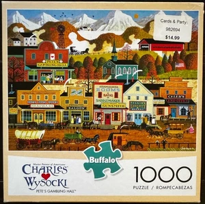 PETE'S GAMING HALL Buffalo Games Puzzle 1000 pezzi Charles Wysocki 11446 - Foto 1 di 4