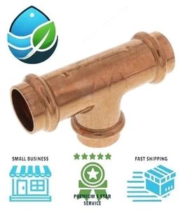 Viega 77387 3/4" ProPress Copper Tee Professional Plumbing - Picture 1 of 10