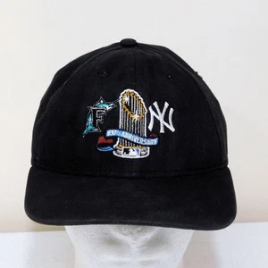 VTG New Era 2003 World Series 100th Anniversary Hat Yankees Marlins Reshaped - Picture 1 of 7