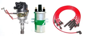 Electronic Distributor Ford Crossflow Kent Precrossflow engine Coil Leads Red - Picture 1 of 3