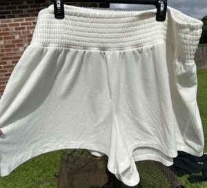 Pantaloncini da spiaggia donna Torrid Terry in tessuto vita alta taglie forti 4X vita elastica - Foto 1 di 19