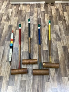 Vintage Slazenger Of London Krocket Schlägel Selected Hickory Play Worn - Bild 1 von 24