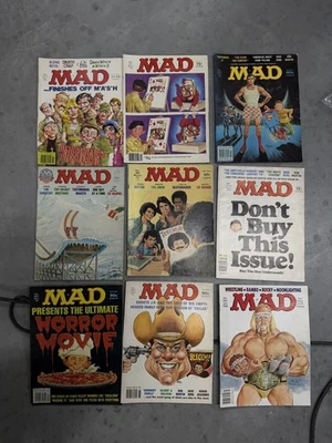 VINTAGE Mad Magazine Lot of 20  Magazines 1977 - 1987 Titles in Photos - Image 1 of 3