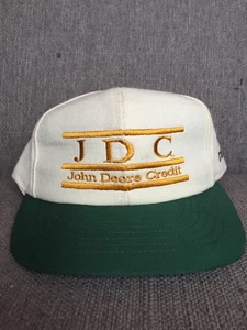 Vtg John Deere Credit Snap Back Hat Green Corpus Christi TX 1995 Made In USA - Picture 1 of 8