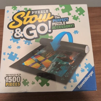 RAVENSBURGER STOW & GO - PUZZLE STORAGE MAT - UP TO 1500 PCS. - 46" x 26" - NEW - Image 1 of 3