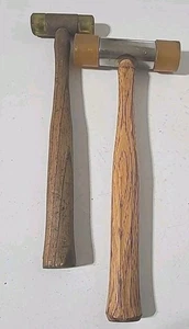 Vintage Hammers Double Face Soft Tip Wood Handled TOOL SET. - Picture 1 of 12