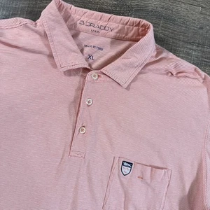 B Draddy Poloshirt Herren XL Pink Golf gesticktes Logo Preppy USA Performance - Bild 1 von 13
