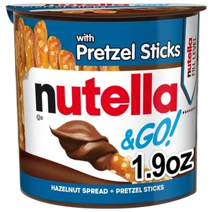 Nutella & GO! Hazelnut and Cocoa Spread with Pretzel Sticks, Snack Cup, 1.9 oz - Picture 1 of 1