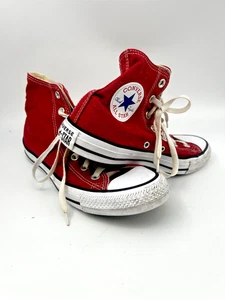 Converse All Star Red Hi Top Trainers Boots Size 5.5 uk - Picture 1 of 11