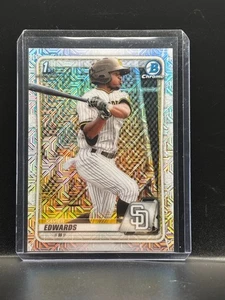 Xavier Edwards 2020 Bowman 1st Mojo Refractor RC Prospect Rookie Chrome - Bild 1 von 2