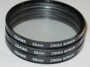 55mm Cross Screen, Star-4 Filter by Osawa MINT + #55-fut - Picture 1 of 1