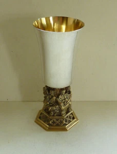 AURUM Lincoln Cathedral Goblet, Sterling Silver, London 1981, by Hector Miller - Picture 1 of 14