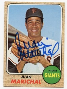 Juan Marichal signiert 1968 Topps #205 Giants HOF garantiert authentisch KOA SCHÖN - Bild 1 von 1