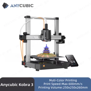 Anycubic Kobra 3 EB Version 3D Printer Max 600mm/s Auto Leveling 250x250x260mm - Picture 1 of 14