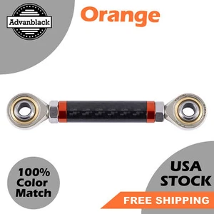 Acoplamiento de cambio de control medio ajustable de fibra de carbono naranja Axion para Softail Dyna - Imagen 1 de 7
